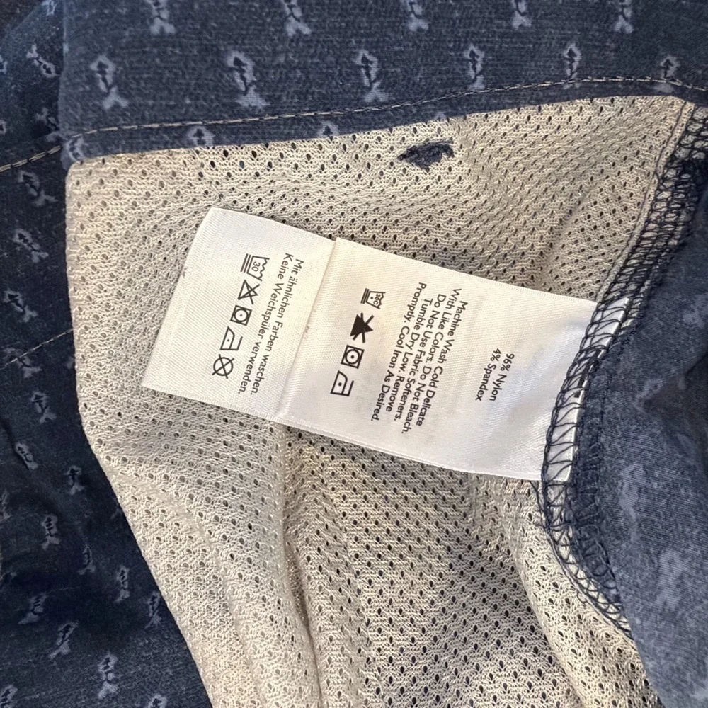Eddie Bauer Blue Patterned Men's Shorts